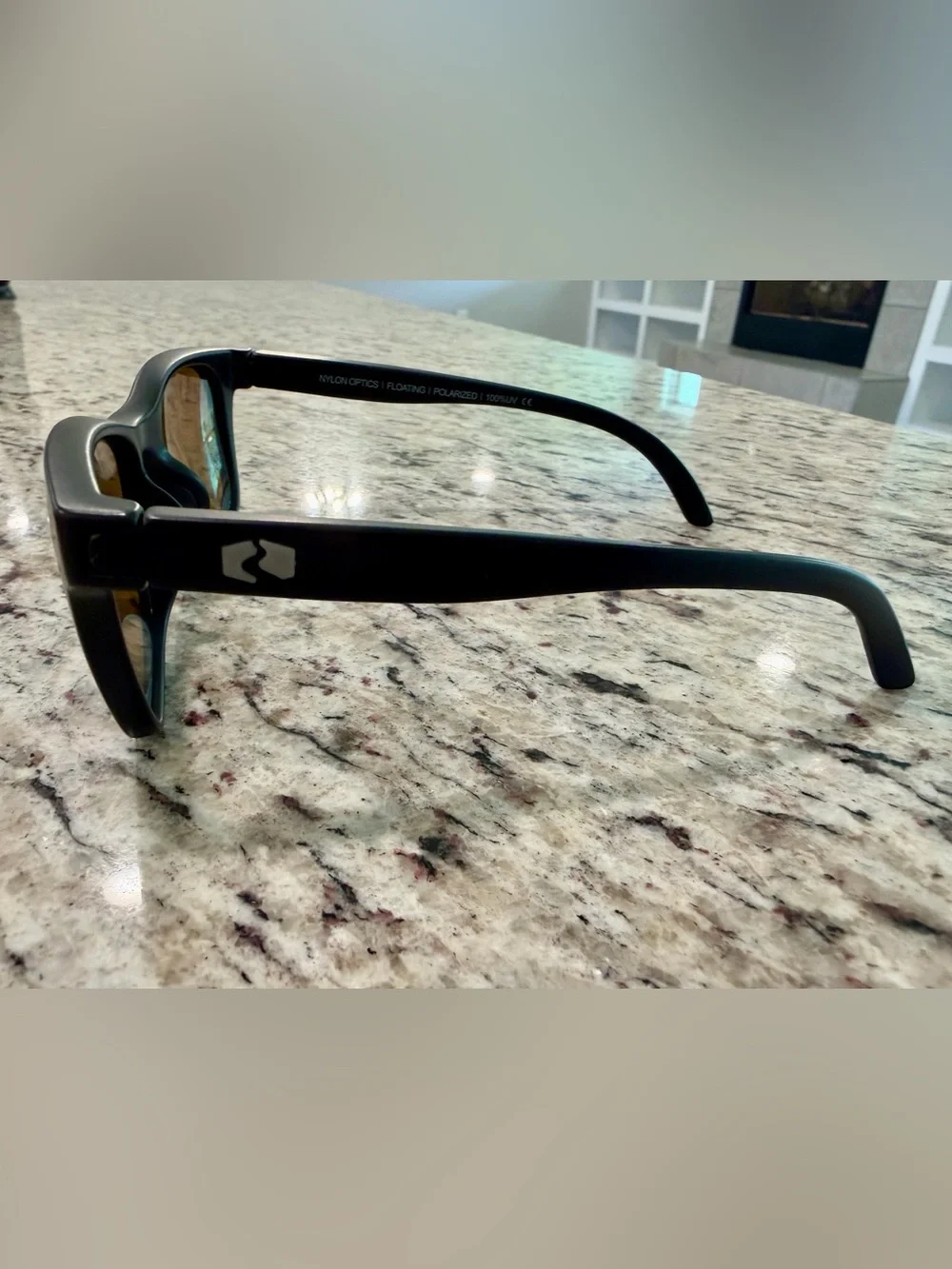 Rheos Black Nylon Optics Polarized Sunglasses 100% UV Protection 00140